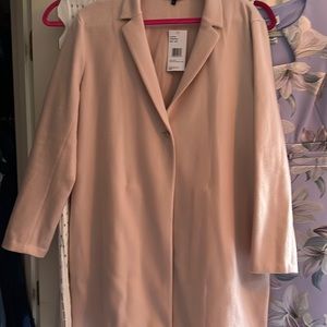 Lafayette 148 jacket/car coat pale pink nwt sz Large